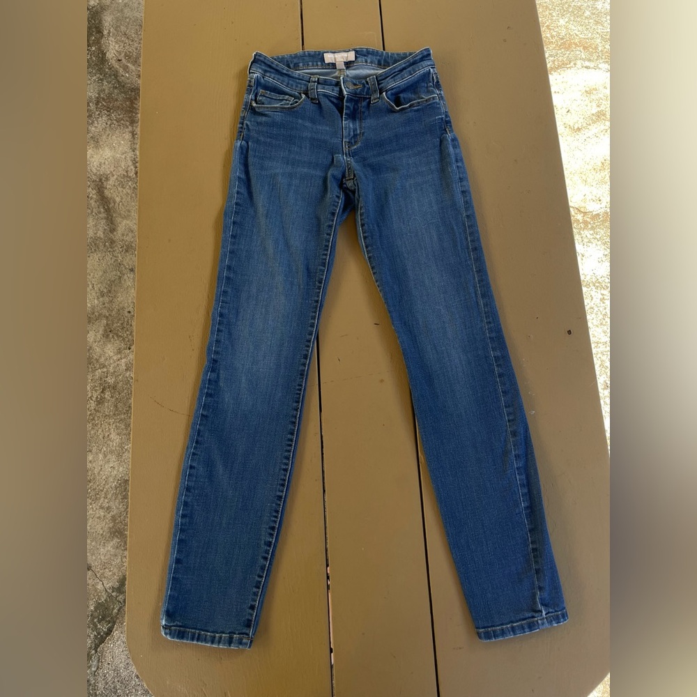 Banana Republic Blue Low-Rise Skinny Jeans